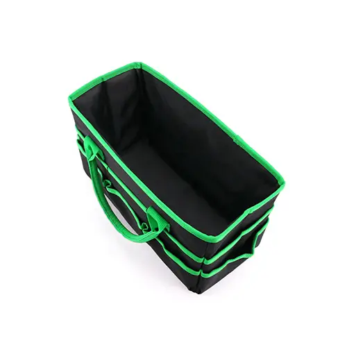 Durable Multi-Pocket Polyester Storage Bag with Reinforced Handles